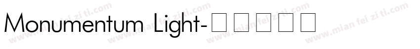 Monumentum Light字体转换